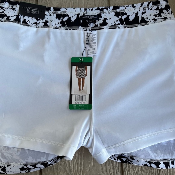 Mario Serrani Ladies' Tummy Control Skort Front Pockets, Black/White XL - Picture 15 of 15